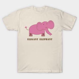 Abigail's Safari Elephant Lispe T-Shirt